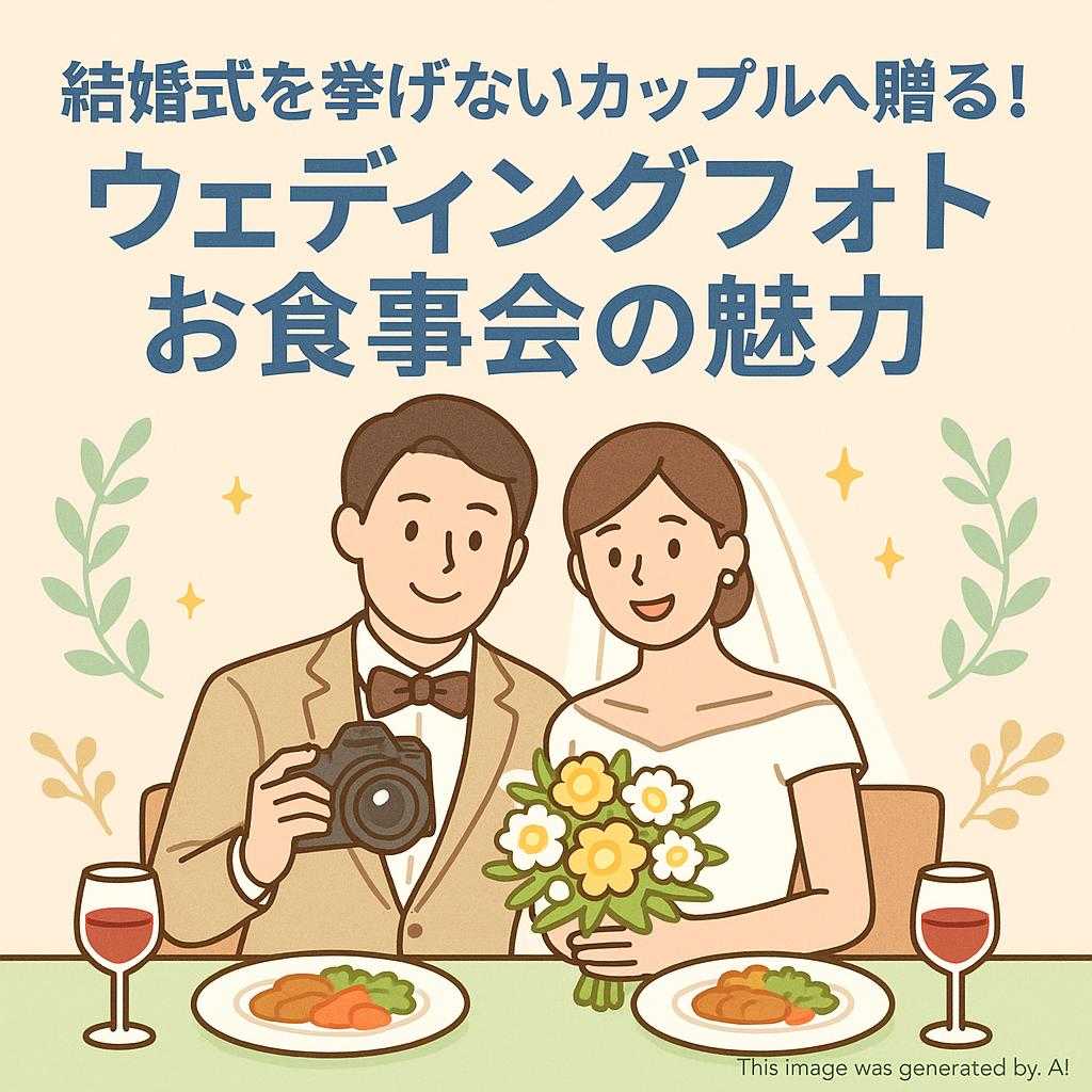結婚式を挙げないカップルへ贈る！ウェディングフォトお食事会の魅力