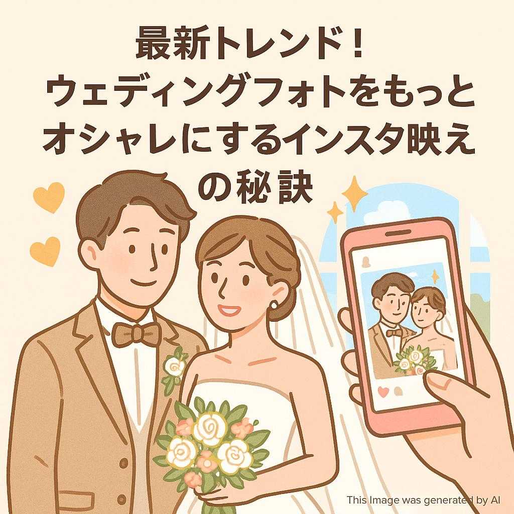 最新トレンド！ウェディングフォトをもっとオシャレにするインスタ映えの秘訣