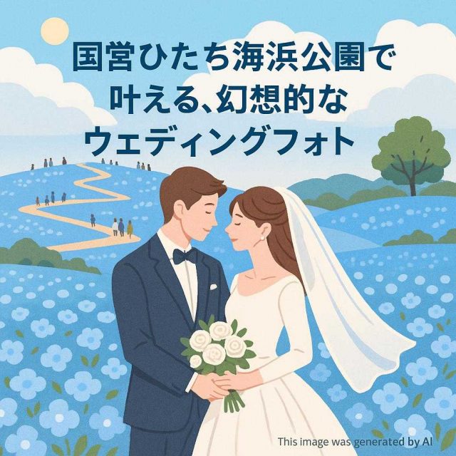 国営ひたち海浜公園で叶える、幻想的なウェディングフォト