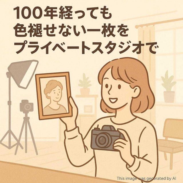 100年経っても色褪せない一枚をプライベートスタジオで