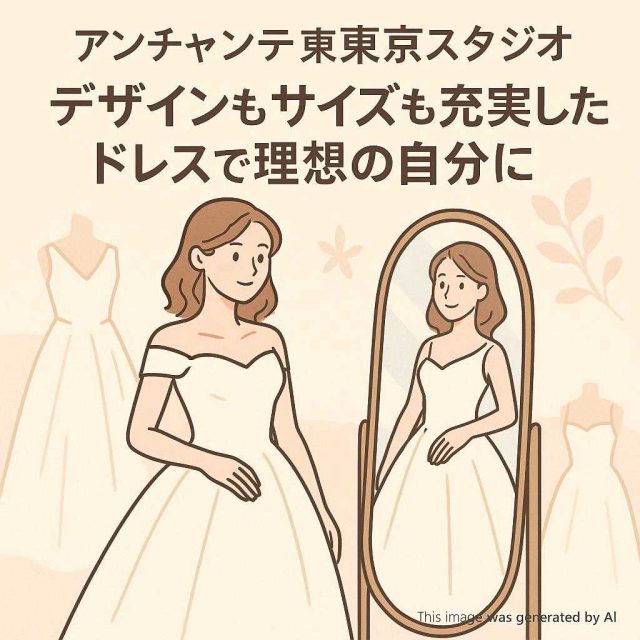 東京都アンシャンテ東京スタジオ デザインもサイズも充実したドレスで理想の自分に