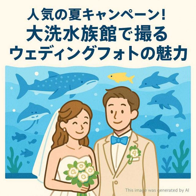 人気の夏キャンペーン！大洗水族館で撮るウェディングフォトの魅力