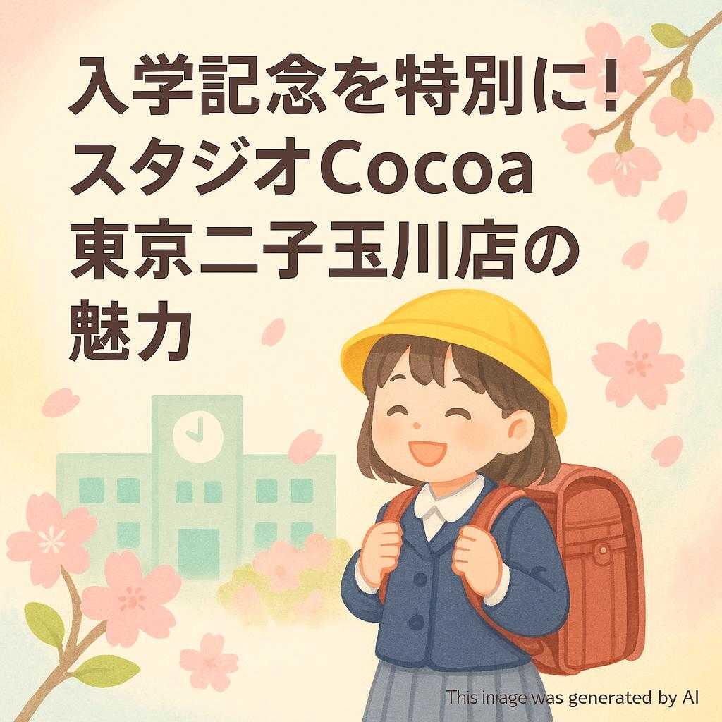 入学記念を特別に！スタジオCocoa東京二子玉川店の魅力