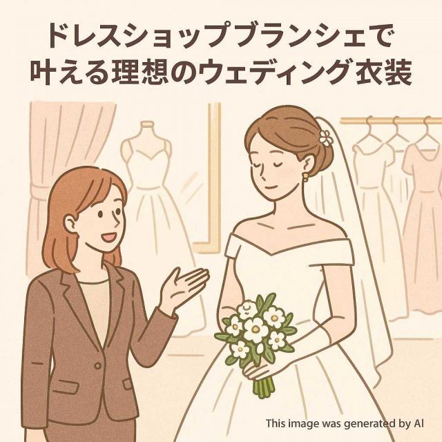 ドレスショップブランシェで叶える理想のウェディング衣装