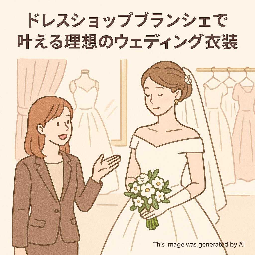 ドレスショップブランシェで叶える理想のウェディング衣装