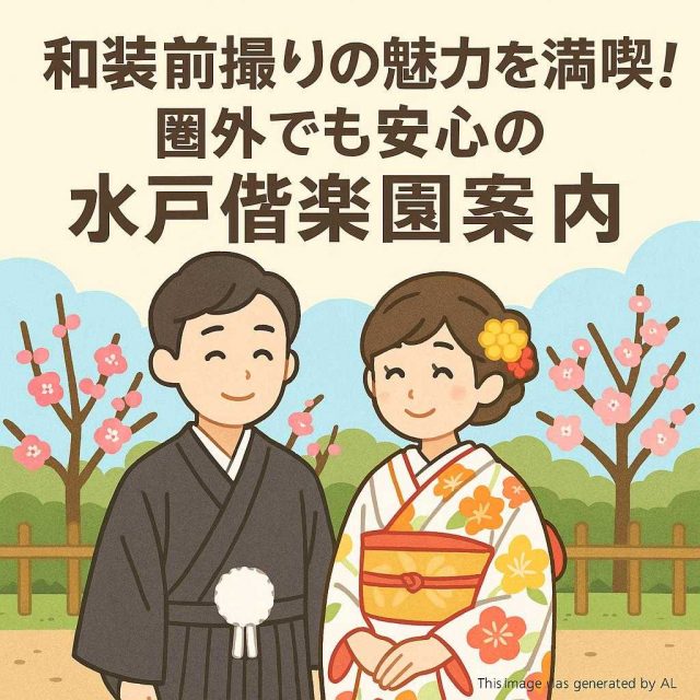 和装前撮りの魅力を満喫！圏外でも安心の水戸偕楽園案内