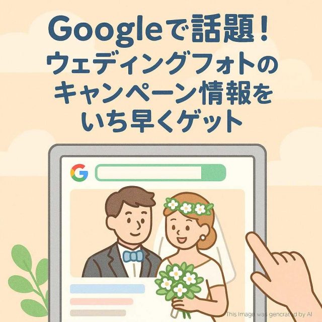 Googleで話題！ウェディングフォトのキャンペーン情報をいち早くゲット