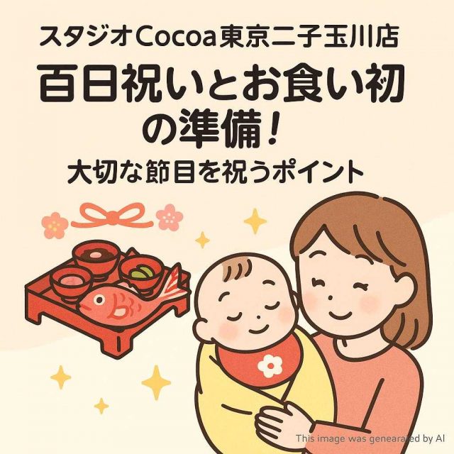 東京都スタジオCocoa東京二子玉川店 百日祝いとお食い初めの準備！大切な節目を祝うポイント