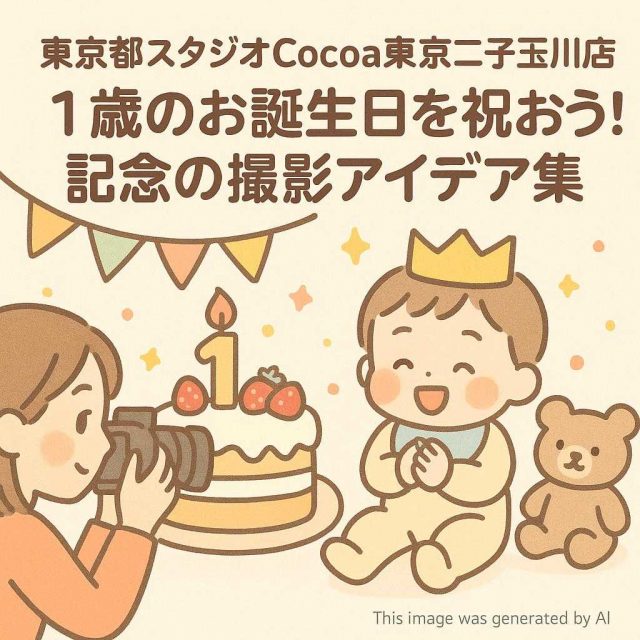 東京都スタジオCocoa東京二子玉川店 1歳のお誕生日を祝おう！記念の撮影アイデア集