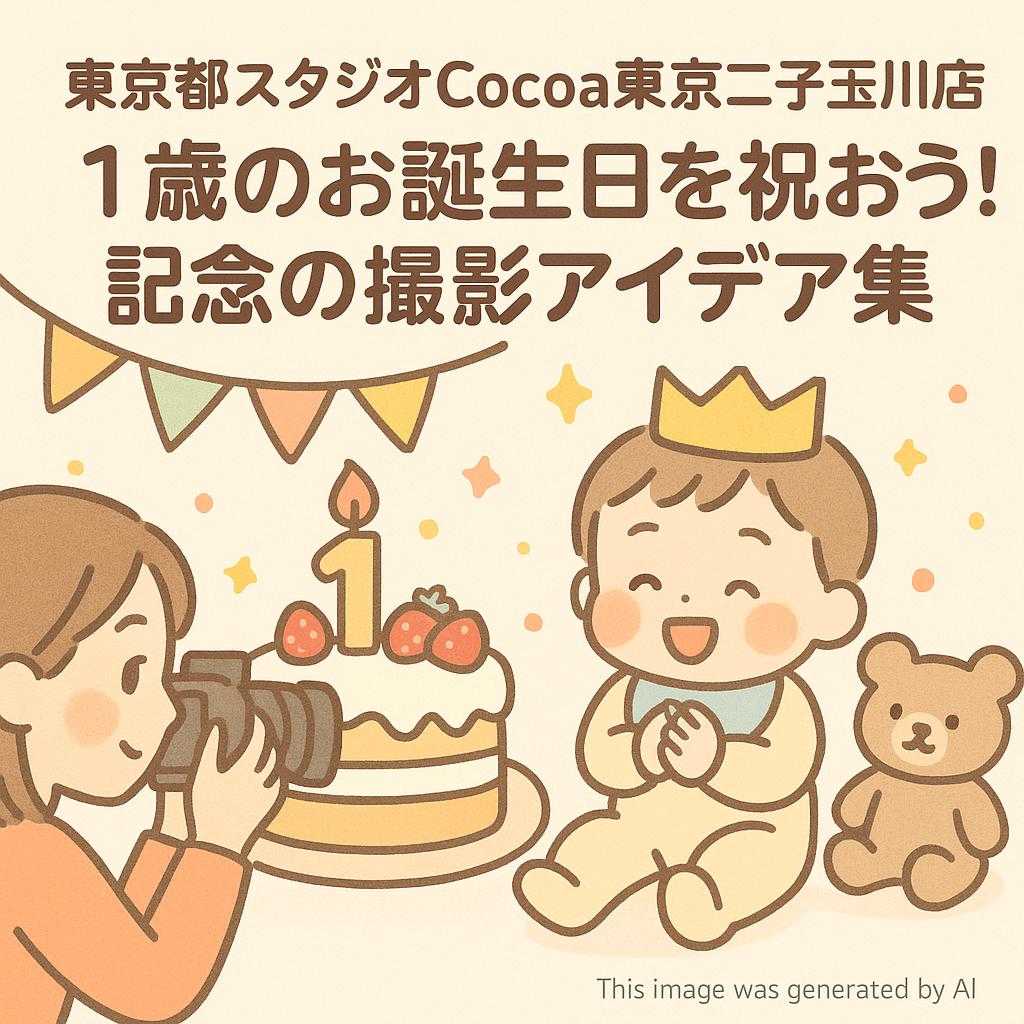 東京都スタジオCocoa東京二子玉川店 1歳のお誕生日を祝おう！記念の撮影アイデア集