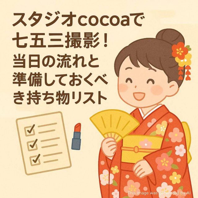 「スタジオcocoaで七五三撮影！当日の流れと準備しておくべき持ち物リスト」