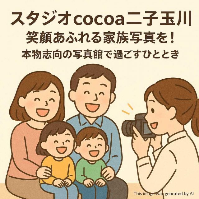 スタジオcocoa二子玉川 笑顔あふれる家族写真を！本物志向の写真館で過ごすひととき