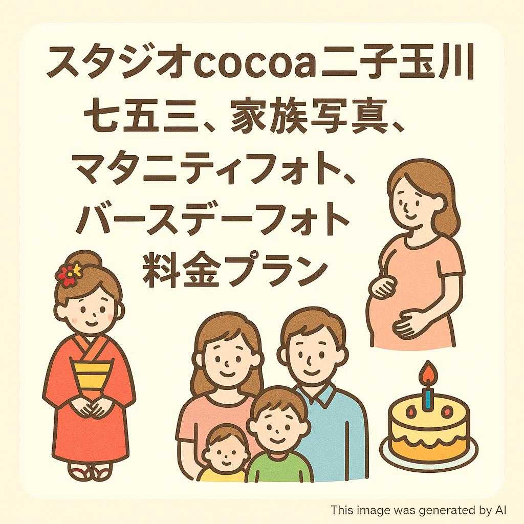 スタジオcocoa二子玉川 七五三、家族写真、マタニティフォト、バースデーフォト、料金プラン