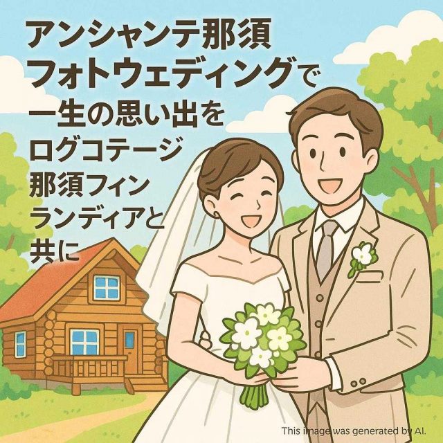 アンシャンテ那須フォトウェディングで一生の思い出をログコテージ那須フィンランディアと共に