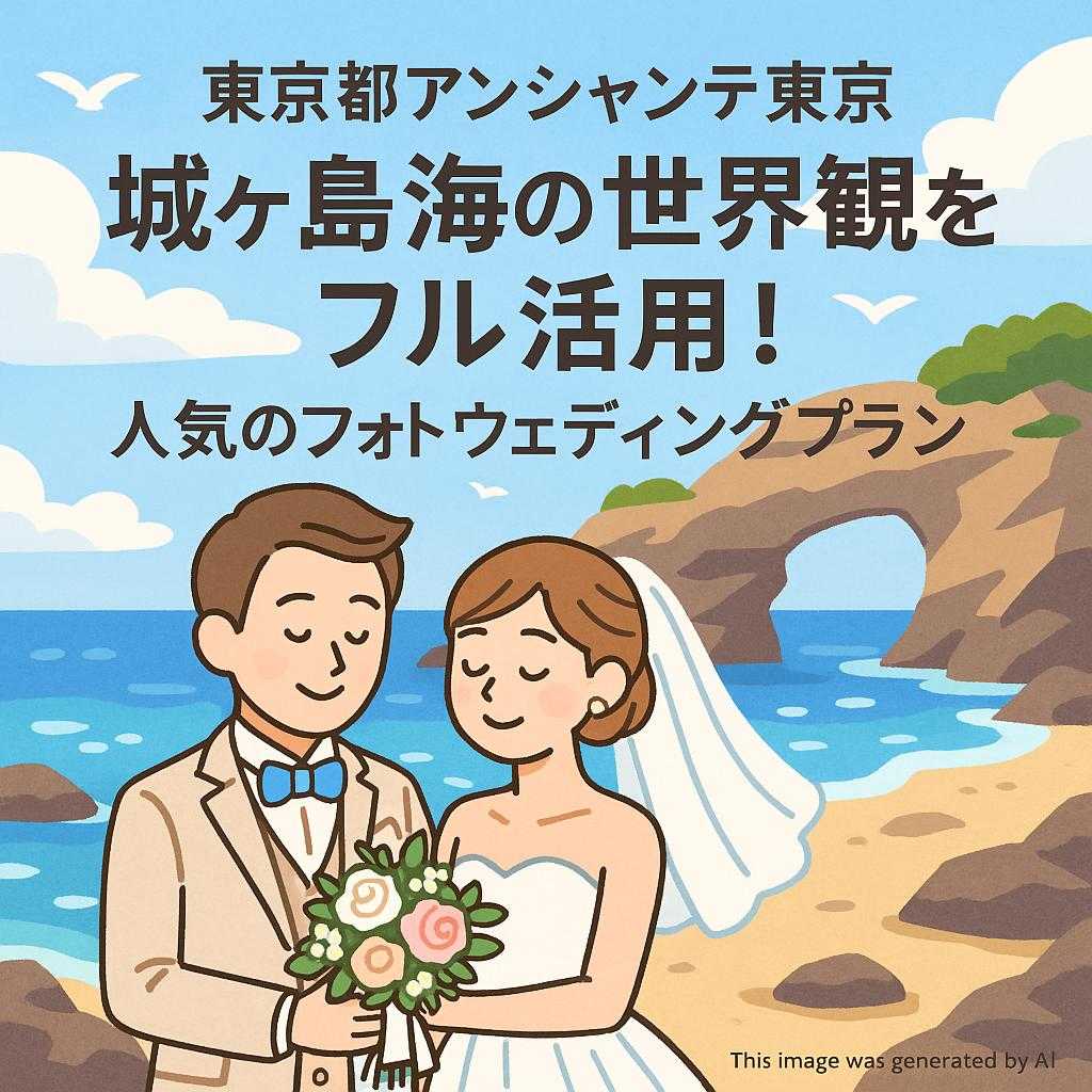 東京都アンシャンテ東京 城ヶ島海の世界観をフル活用！人気のフォトウェディングプラン