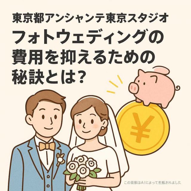東京都アンシャンテ東京スタジオ フォトウェディングの費用を抑えるための秘訣とは？