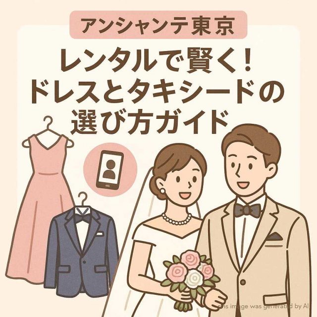 東京都アンシャンテ東京 レンタルで賢く！ドレスとタキシードの選び方ガイド