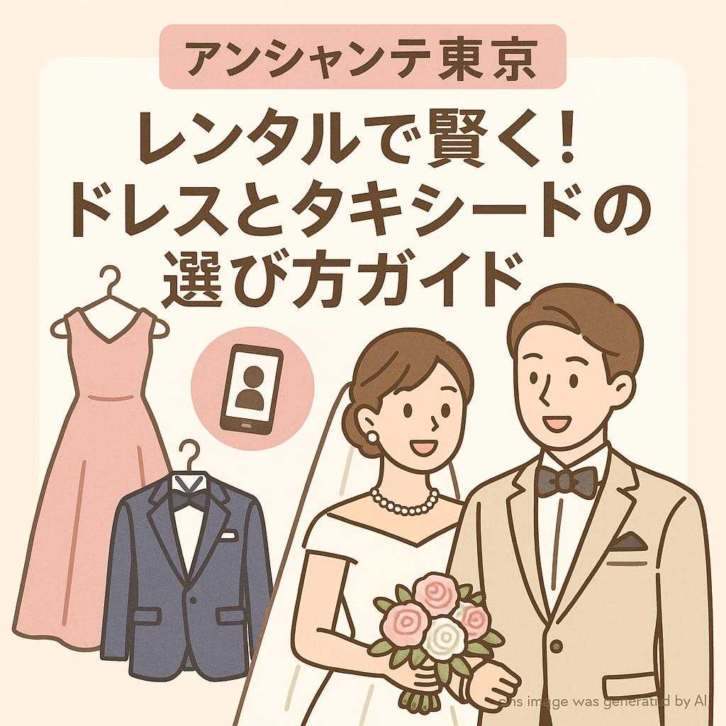東京都アンシャンテ東京 レンタルで賢く！ドレスとタキシードの選び方ガイド