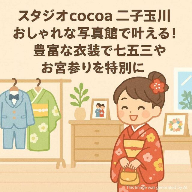 スタジオcocoa二子玉川 おしゃれな写真館で叶える！豊富な衣装で七五三やお宮参りを特別に