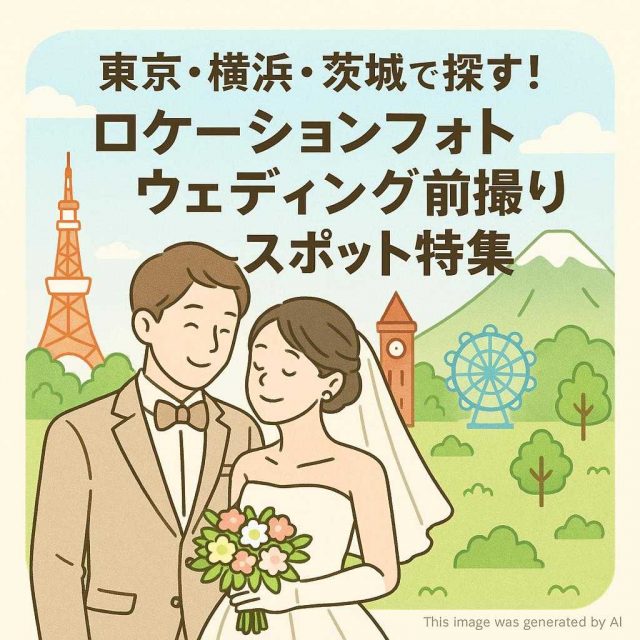 東京・横浜・茨城で探す！ロケーションフォトウェディング前撮りスポット特集