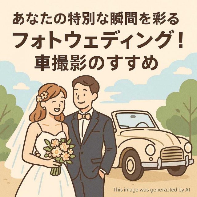 あなたの特別な瞬間を彩るフォトウェディング！車撮影のすすめ