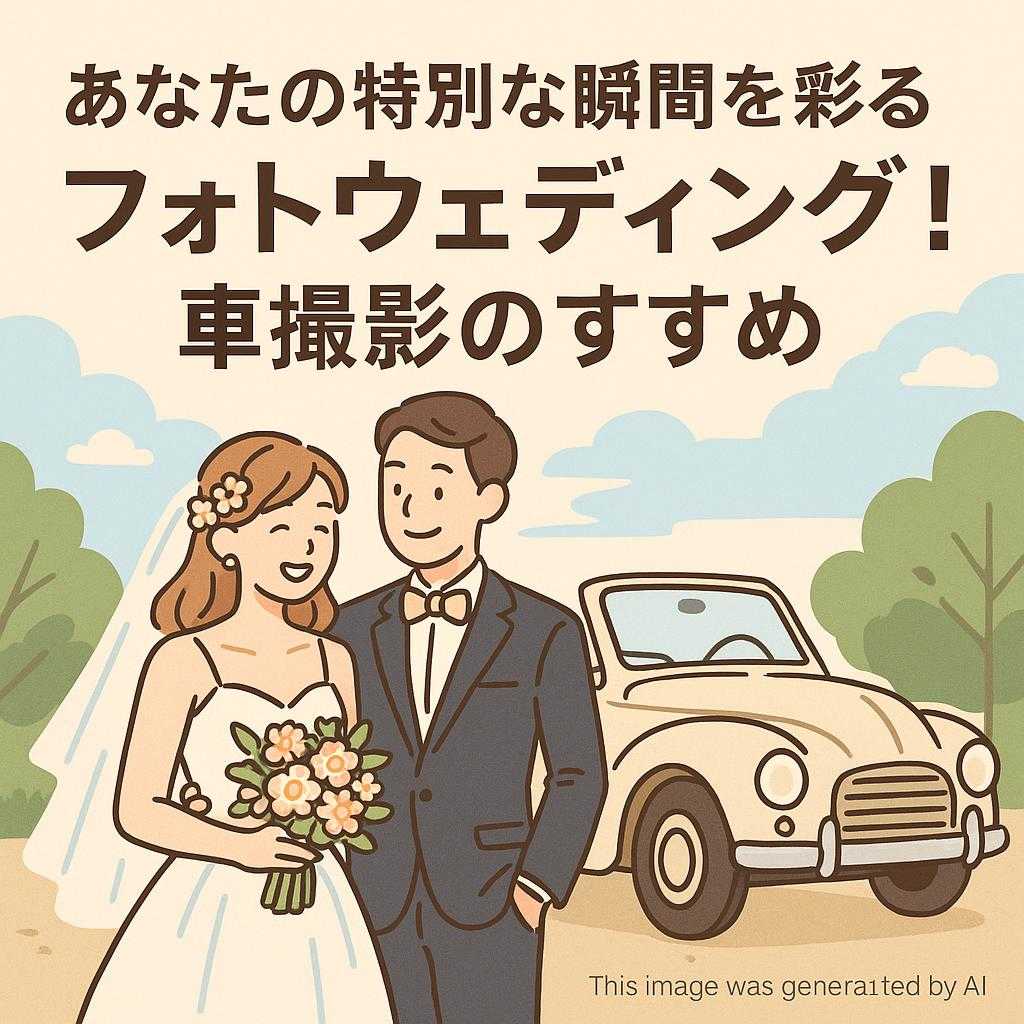 あなたの特別な瞬間を彩るフォトウェディング！車撮影のすすめ