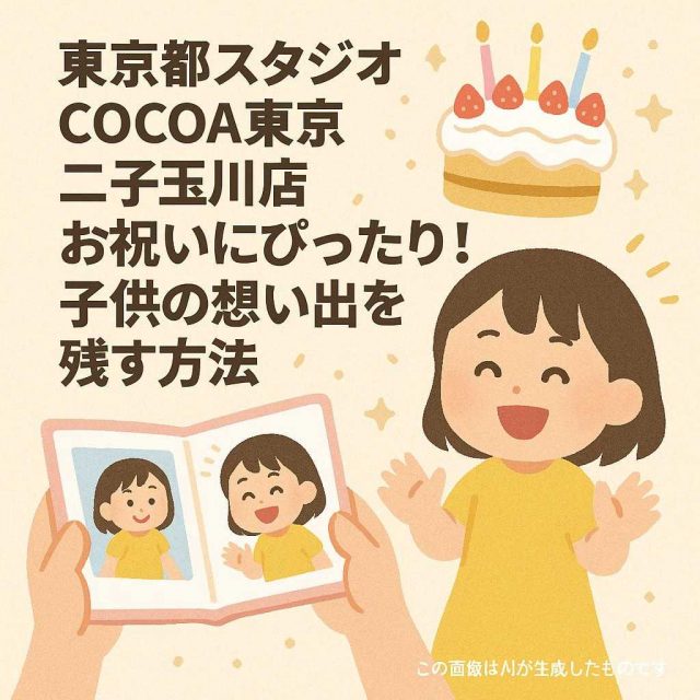 東京都スタジオCocoa東京二子玉川店お祝いにぴったり！子供の想い出を残す方法