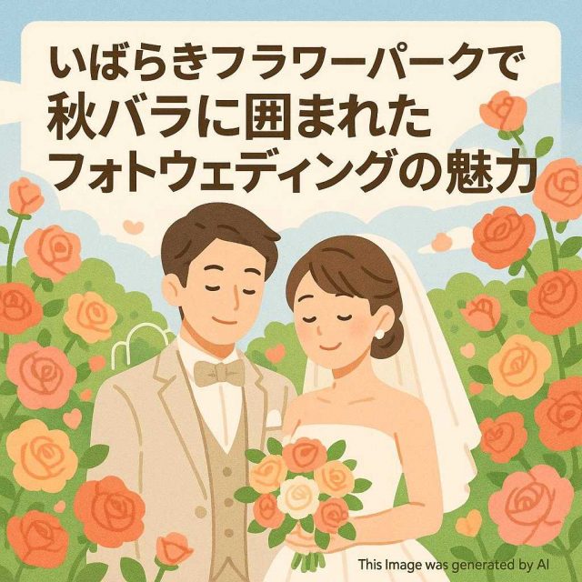 いばらきフラワーパークで秋バラに囲まれたフォトウェディングの魅力