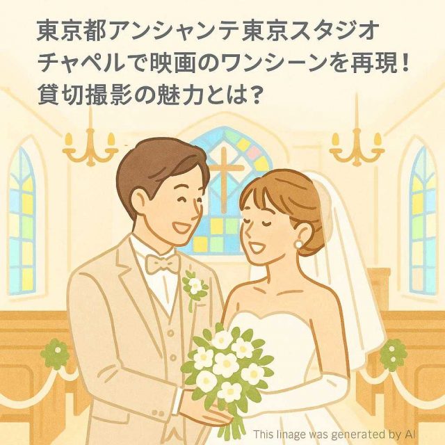 東京都アンシャンテ東京スタジオチャペルで映画のワンシーンを再現！貸切撮影の魅力とは？