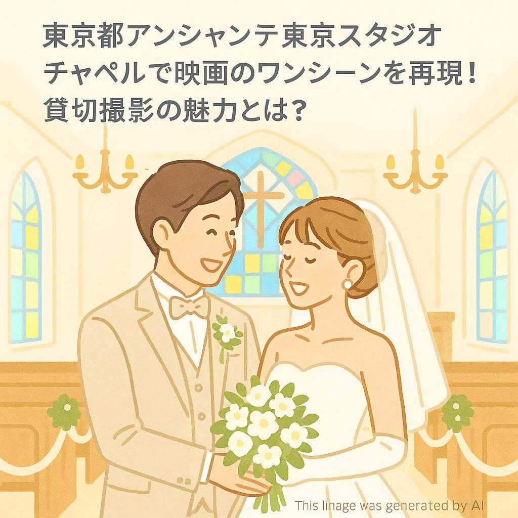 東京都アンシャンテ東京スタジオチャペルで映画のワンシーンを再現！貸切撮影の魅力とは？