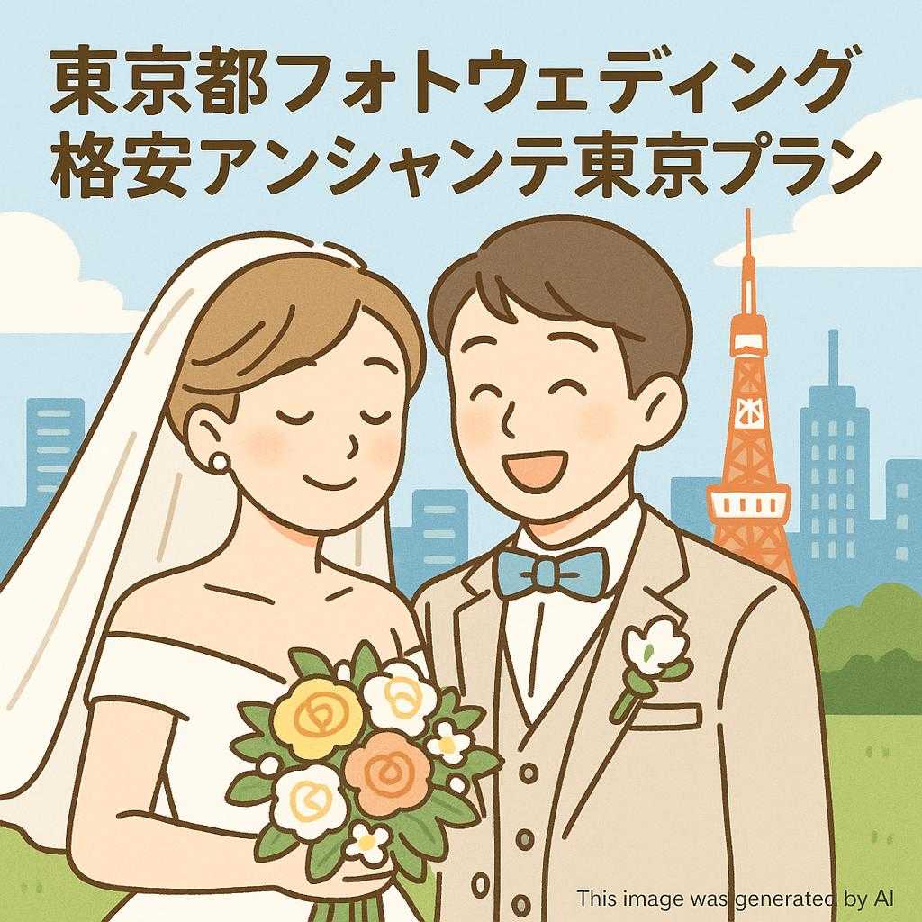 東京都フォトウェディング格安アンシャンテ東京プラン