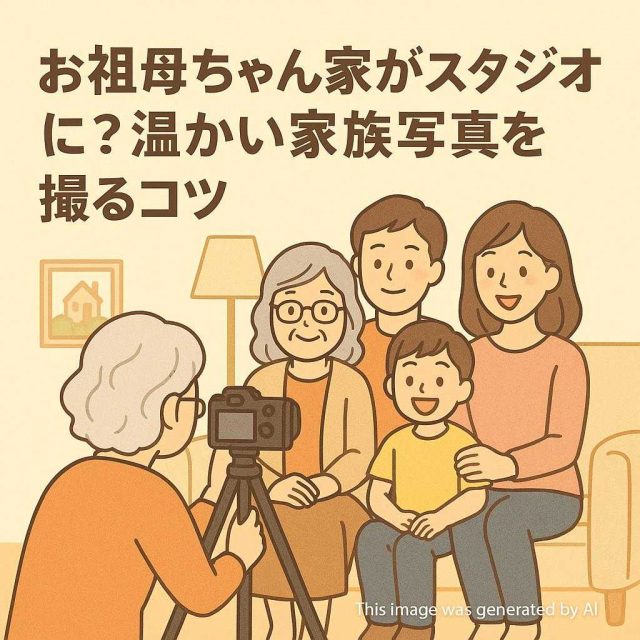 お祖母ちゃん家がスタジオに？温かい家族写真を撮るコツ