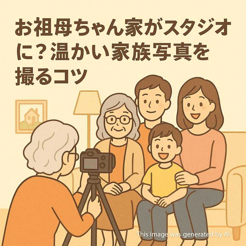 お祖母ちゃん家がスタジオに？温かい家族写真を撮るコツ