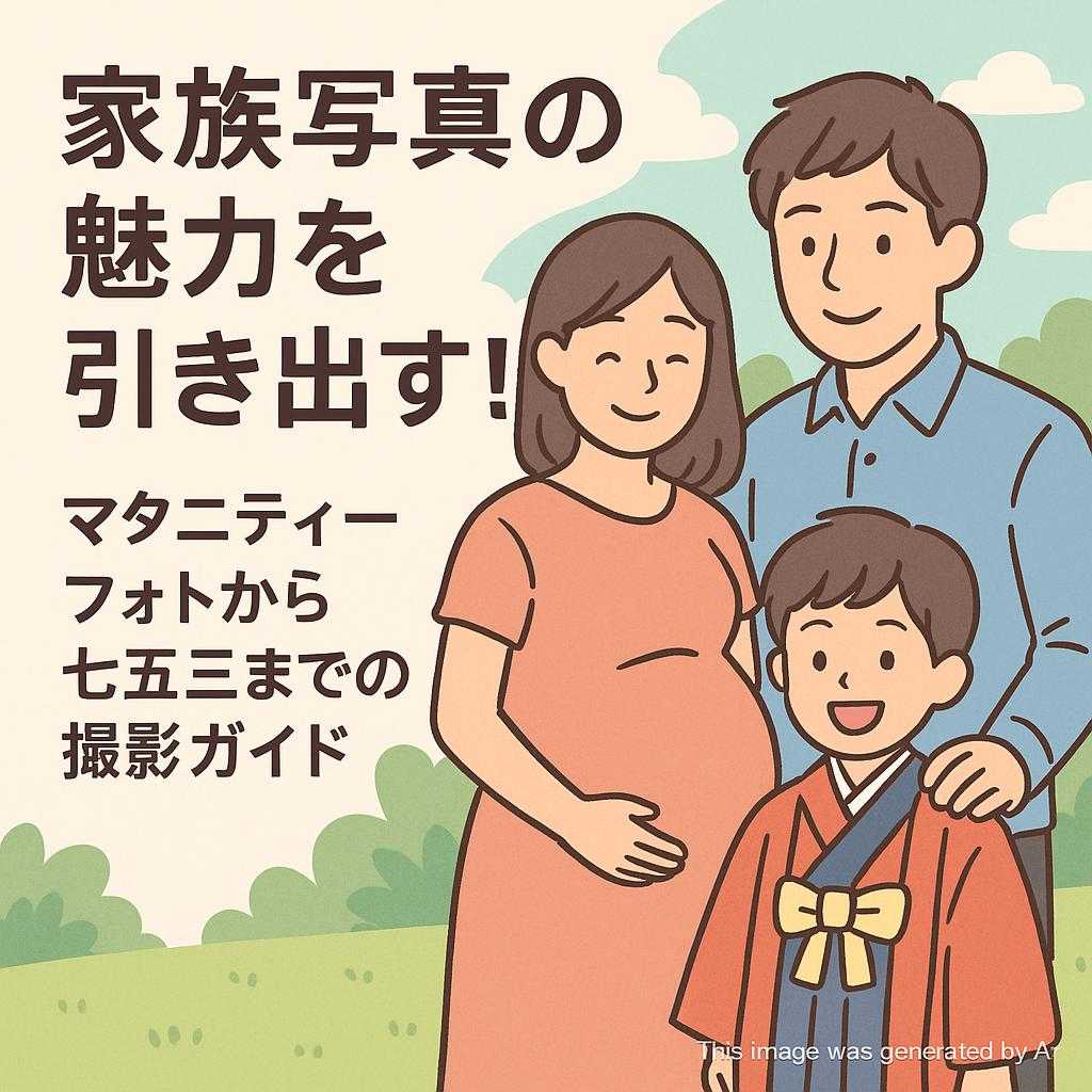 家族写真の魅力を引き出す！マタニティーフォトから七五三までの撮影ガイド