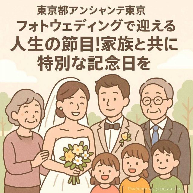 東京都アンシャンテ東京 フォトウェディングで迎える人生の節目！家族と共に特別な記念日を