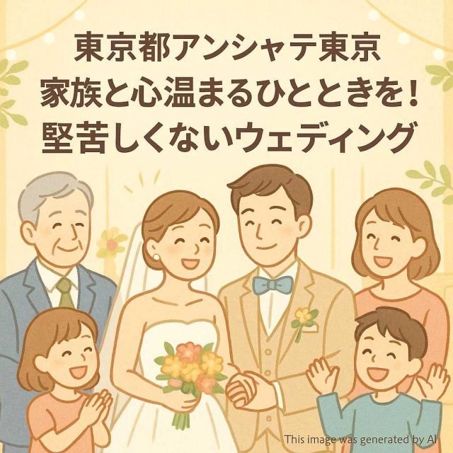 東京都アンシャンテ東京 家族と心温まるひとときを！堅苦しくないウェディング