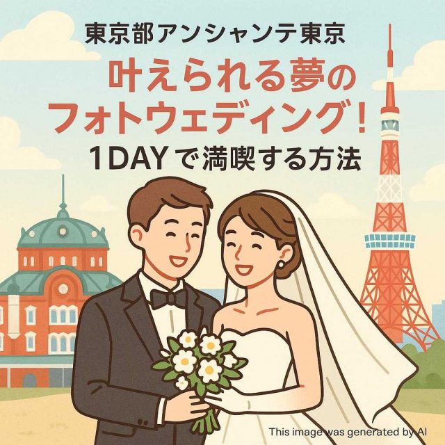 東京都アンシャンテ東京 叶えられる夢のフォトウェディング！1DAYで満喫する方法