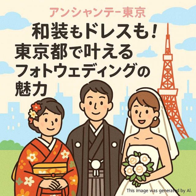 東京都アンシャンテ東京 和装もドレスも！東京都で叶えるフォトウェディングの魅力