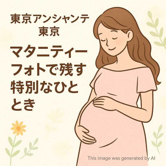 東京都アンシャンテ東京 マタニティーフォトで残す特別なひととき