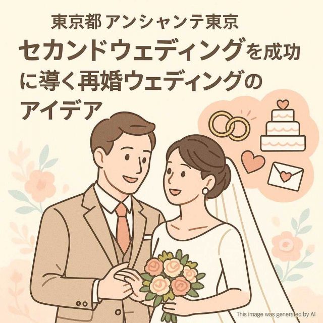 東京都アンシャンテ東京 セカンドウェディングを成功に導く再婚ウェディングのアイデア
