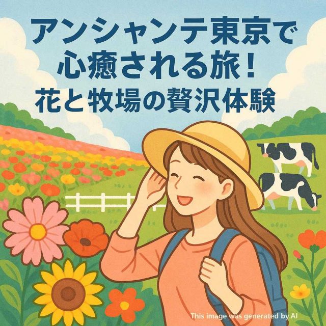 アンシャンテ東京で心癒される旅！花と牧場の贅沢体験