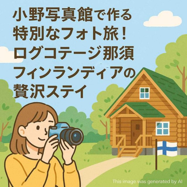 小野写真館で作る特別なフォト旅！ログコテージ那須フィンランディアの贅沢ステイ