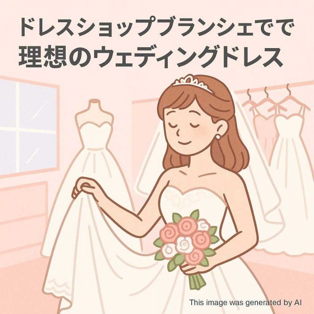 ドレスショップブランシェで叶える理想のウェディングドレス探し