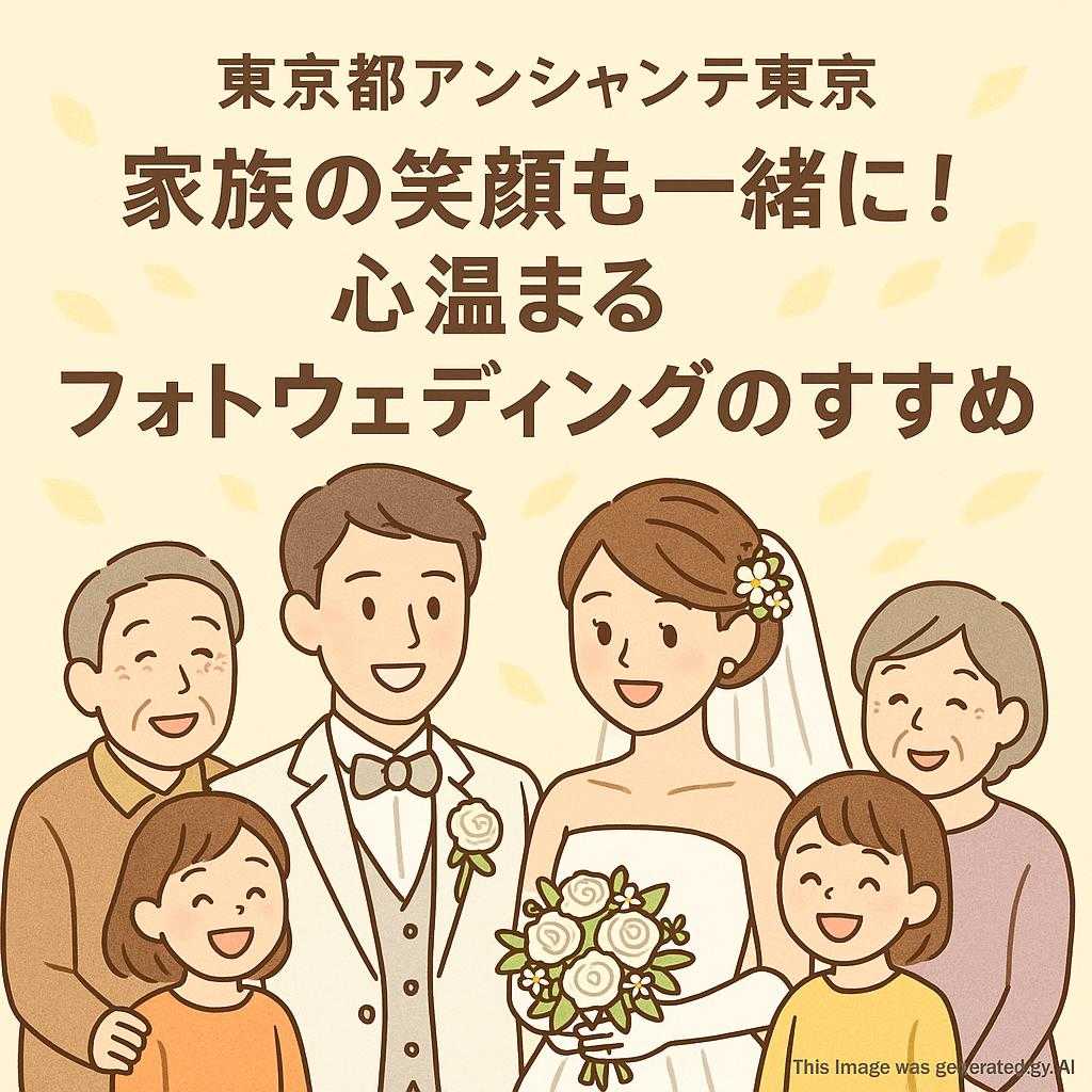 東京都アンシャンテ東京家族の笑顔も一緒に！心温まるフォトウェディングのすすめ