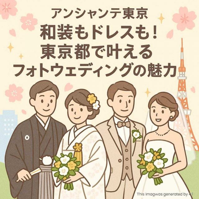 アンシャンテ東京 和装もドレスも！東京都で叶えるフォトウェディングの魅力