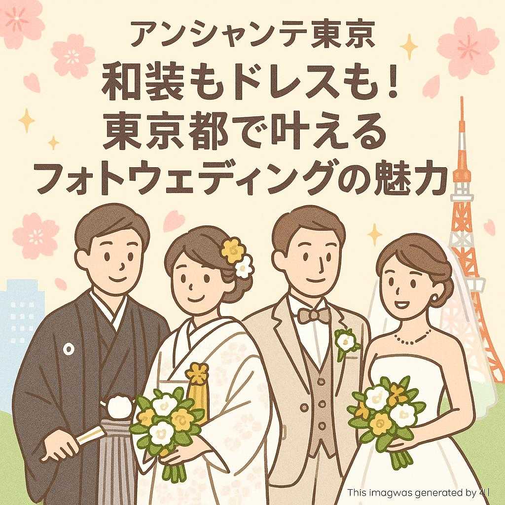 アンシャンテ東京 和装もドレスも！東京都で叶えるフォトウェディングの魅力