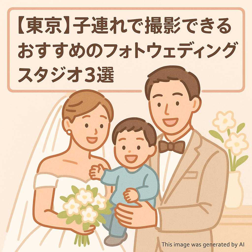 【東京】子連れで撮影できるおすすめのフォトウェディングスタジオ3選
