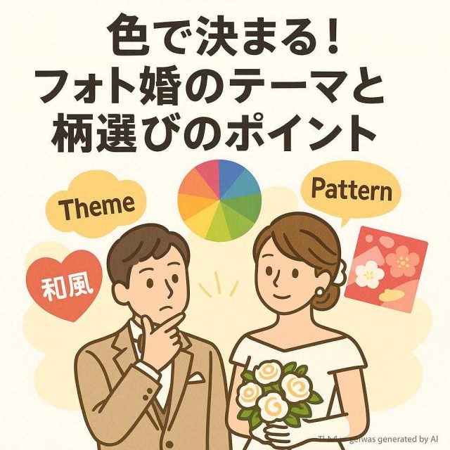 色で決まる！フォト婚のテーマと柄選びのポイント