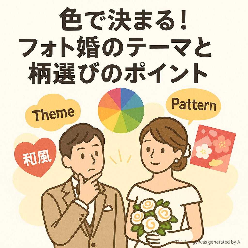色で決まる!フォト婚のテーマと柄選びのポイント