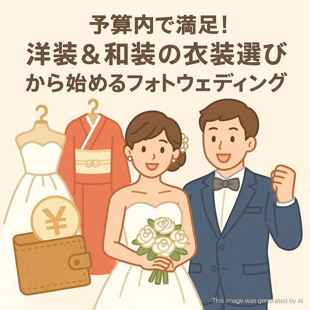 予算内で満足！洋装＆和装の衣装選びから始めるフォトウェディング